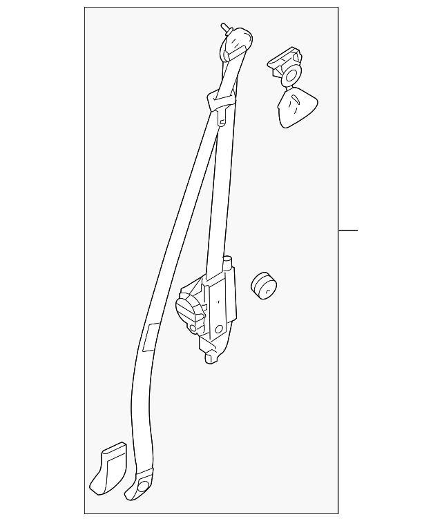 AC3Z-28611B09-AB Деталь RETRACTOR ASSY, LEFT