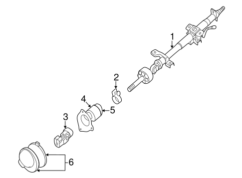 Altima STEERING COLUMN ASSEMBLY