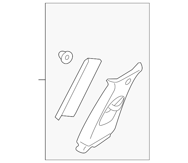 85840-3Q000-TX Деталь UPR CTR PLR TRIM, RIGHT