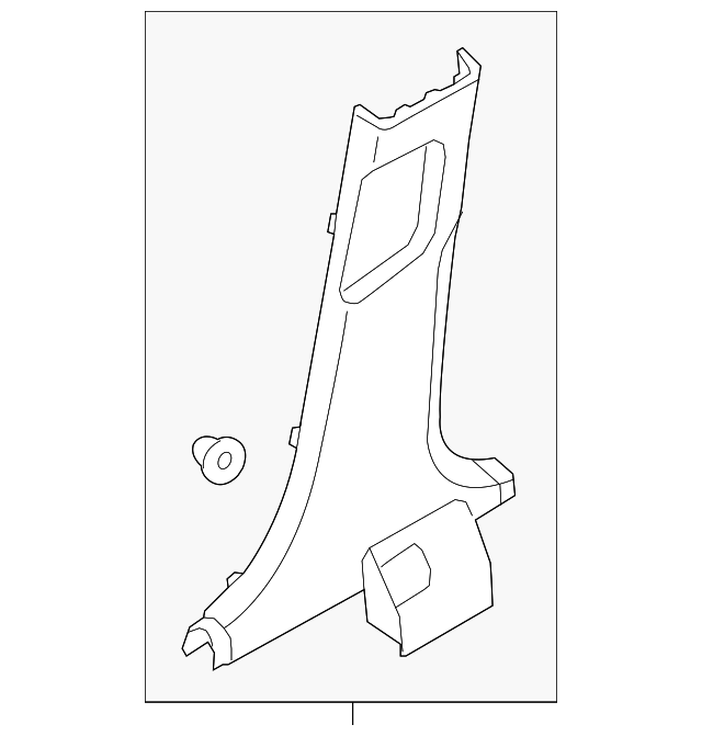 85835-3Q002-HZ Деталь LWR CTR PLR TRIM, LEFT