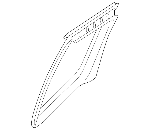 8467582Z00 Деталь GLASS W'STRIP, LEFT