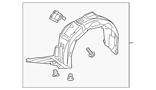 53805-30203 Деталь FENDER LINER, RIGHT