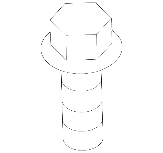 90080-11170 AIR DUCT BOLT, LEFT