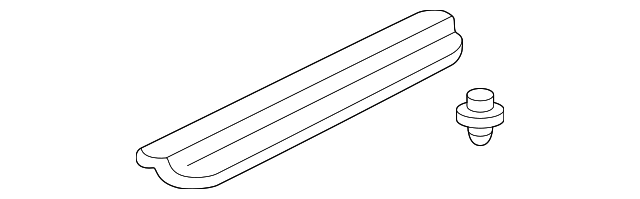 71820-S3Y-000ZA GARNISH ASSY., R. STEP *NH1L* (BLACK)