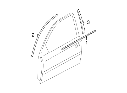 Accent EXTERIOR TRIM - DOOR