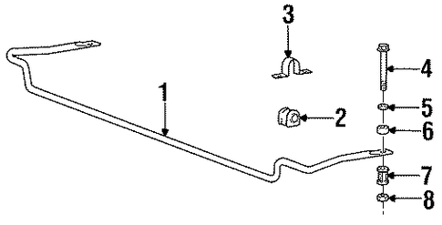 Accent STABILIZER BAR & COMPONENTS