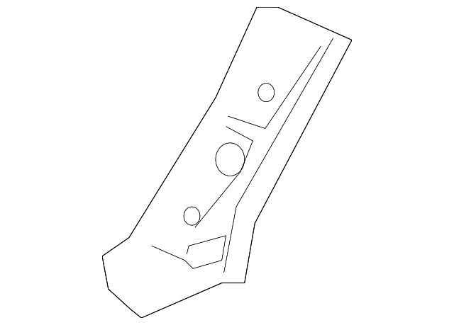 5313A499 Деталь LOWER PLR REINF, LEFT