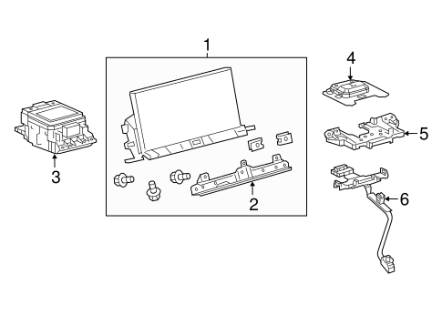 NX200t NAVIGATION SYSTEM COMPONENTS