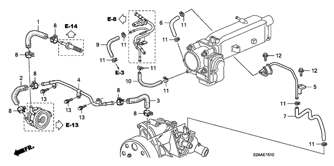ENGINE/WATER HOSE for 2009 Honda S2000 #1