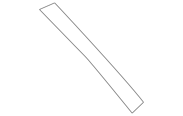 86383-2P000 Деталь BLACK OUT TAPE, LEFT