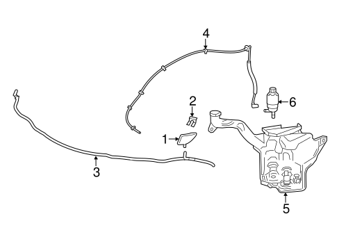 Corvette WASHER COMPONENTS