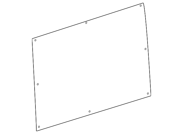90669244017J69 Деталь CENTER PANEL, RIGHT