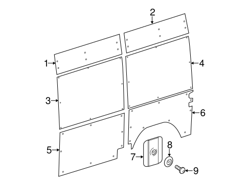 Sprinter 2500 INTERIOR TRIM - SIDE PANEL 2