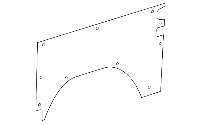 9066927902 Деталь WHEELHOUSE TRIM, LEFT