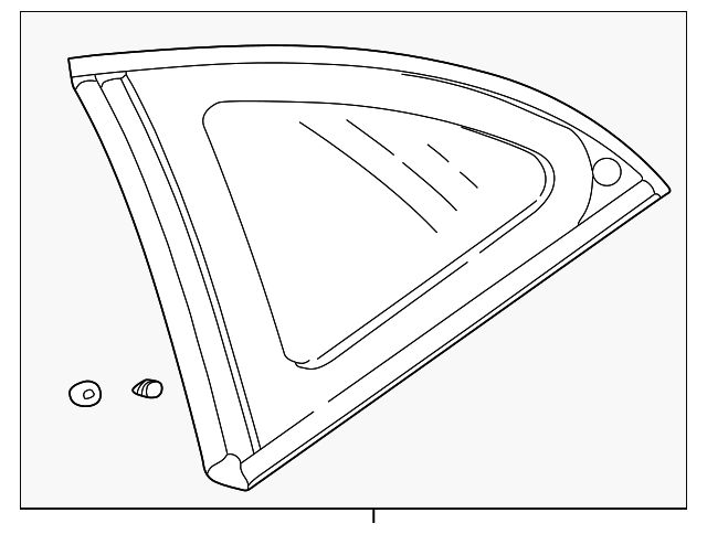 MR971780 Деталь QTR GLASS, RIGHT