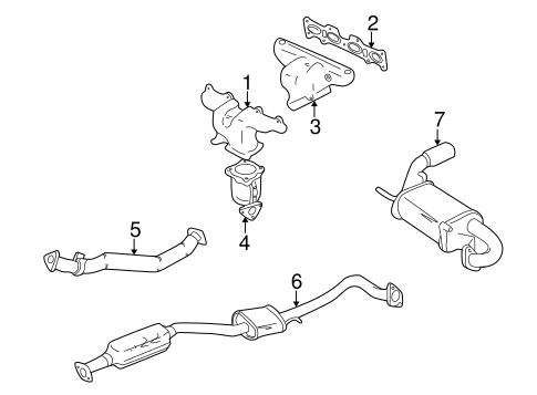 Miata EXHAUST COMPONENTS 2