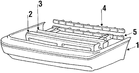 Precis BUMPER ASSEMBLY - REAR