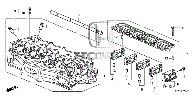 ENGINE/CYLINDER HEAD for 2006 Honda CIVIC NGV #1