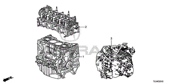 TSX 5-DOOR ENGINE ASSY. - TRANSMISSION ASSY.