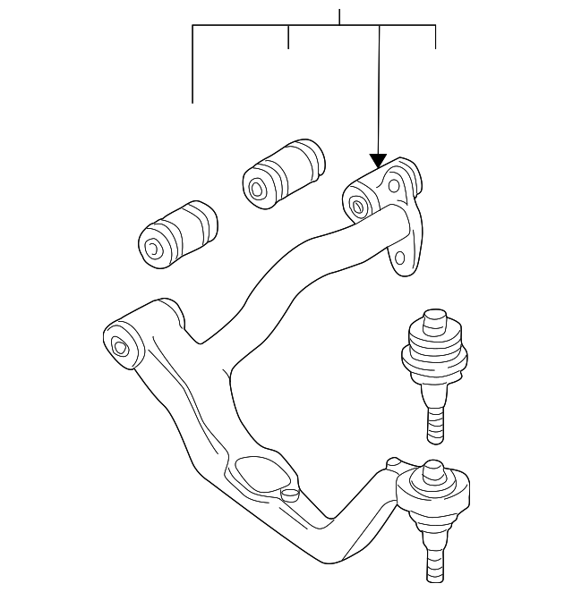 701-407-022-C Деталь UPPER CNTRL ARM, RIGHT