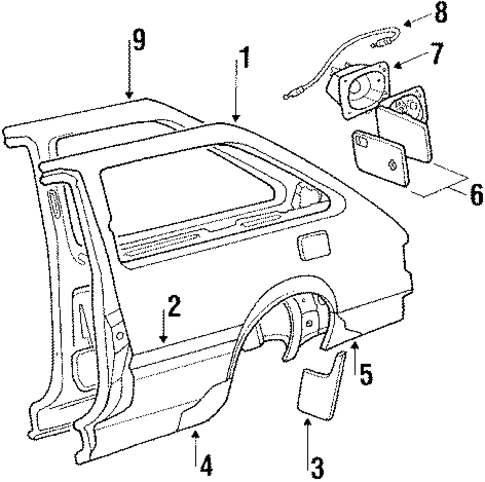 Precis FUEL DOOR