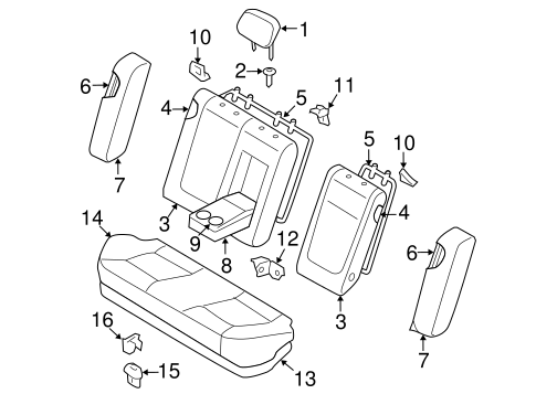 Sonata REAR SEAT COMPONENTS