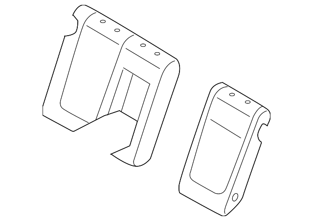 89470-0A700-QZO Деталь SEAT BACK COVER, RIGHT