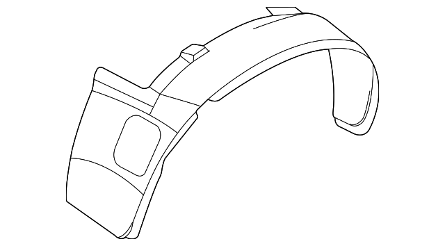 4857223AB Деталь FENDER LINER, LEFT