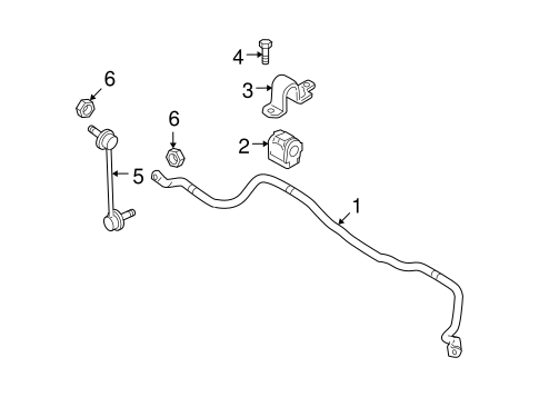 6 STABILIZER BAR & COMPONENTS