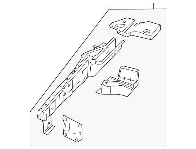 7B0803092D Деталь RAIL ASSY, RIGHT