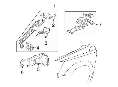 Routan STRUCTURAL COMPONENTS & RAILS