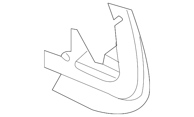 86841-3E000 Деталь MUD GUARD, LEFT