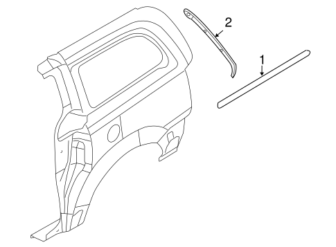 Routan EXTERIOR TRIM - SIDE PANEL