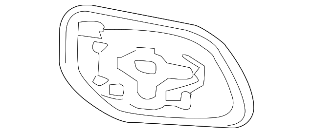 7632A472 Деталь MIRROR GLASS, LEFT