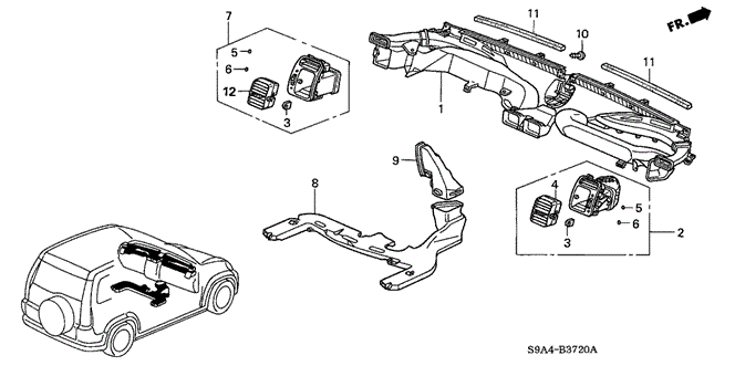 INTERIOR / BUMPER/DUCT for 2005 Honda CR-V #1