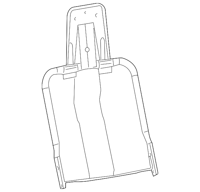 89041447 Деталь SEAT BACK FRAME, LEFT