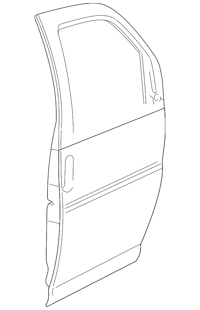 88980848 Деталь DOOR SHELL, RIGHT