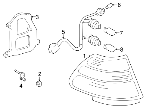 LS430 BULBS - CHASSIS 3