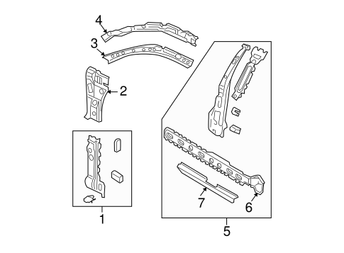 Jetta HINGE PILLAR 2