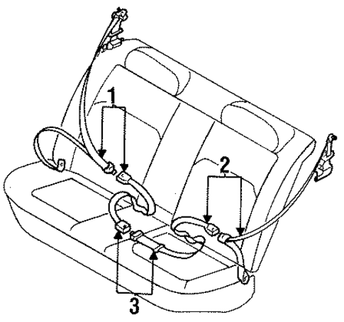 Legacy REAR SEAT BELTS 2