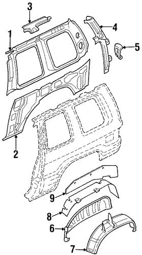 Trooper INNER STRUCTURE