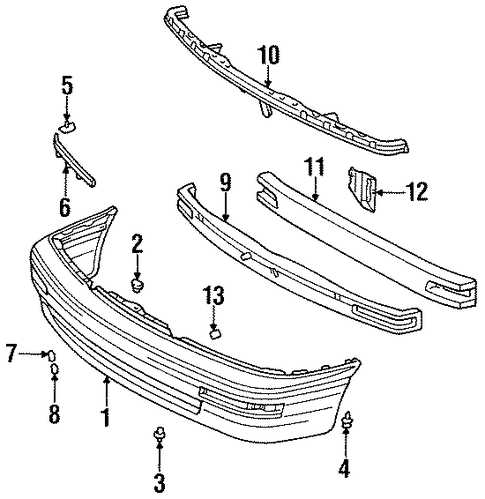 Avalon BUMPER & COMPONENTS - FRONT
