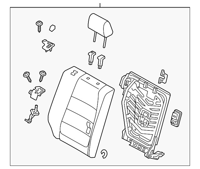 KD33-57-400L-02 Деталь SEAT BACK ASSY, RIGHT