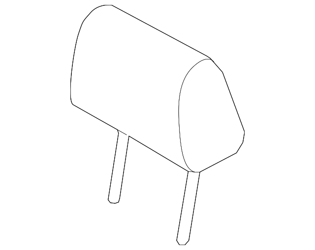 KD33-88-240-02 Деталь HEADREST, RIGHT