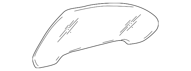10440821 Деталь DOOR GLASS, RIGHT