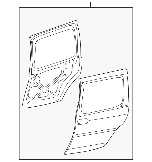 88980792 Деталь DOOR SHELL, LEFT
