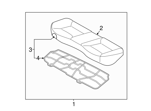 Elantra Coupe REAR SEAT COMPONENTS
