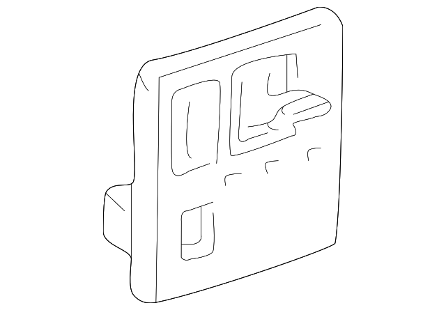 15588063 Деталь ARMREST HANDLE BEZEL, LEFT
