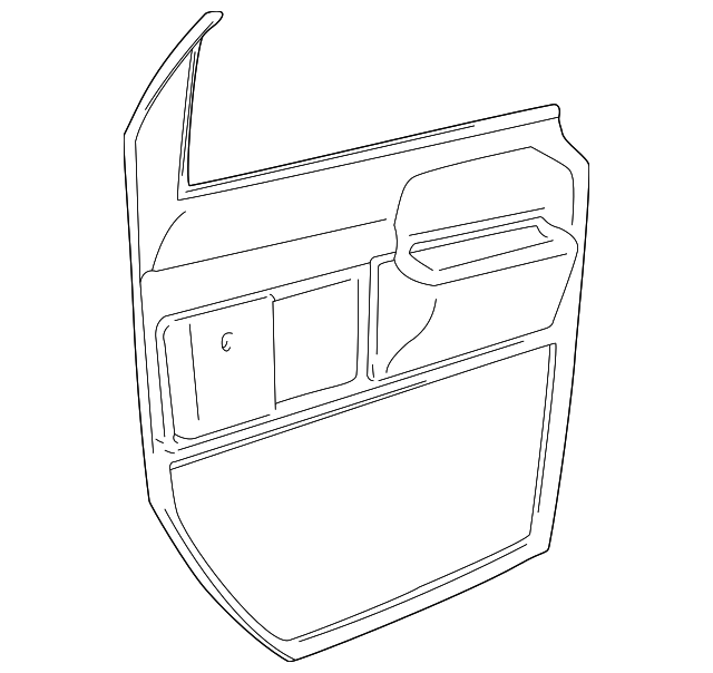 15699506 Деталь DOOR TRIM PANEL, RIGHT