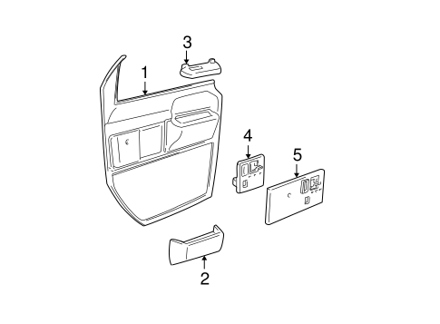Astro INTERIOR TRIM - FRONT DOOR